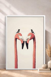HOMEPACK Pembe Flamingo Masalı Tablo  BEK-8517