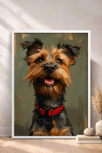 HOMEPACK Neşeli Terrier Tablo  BEK-8601