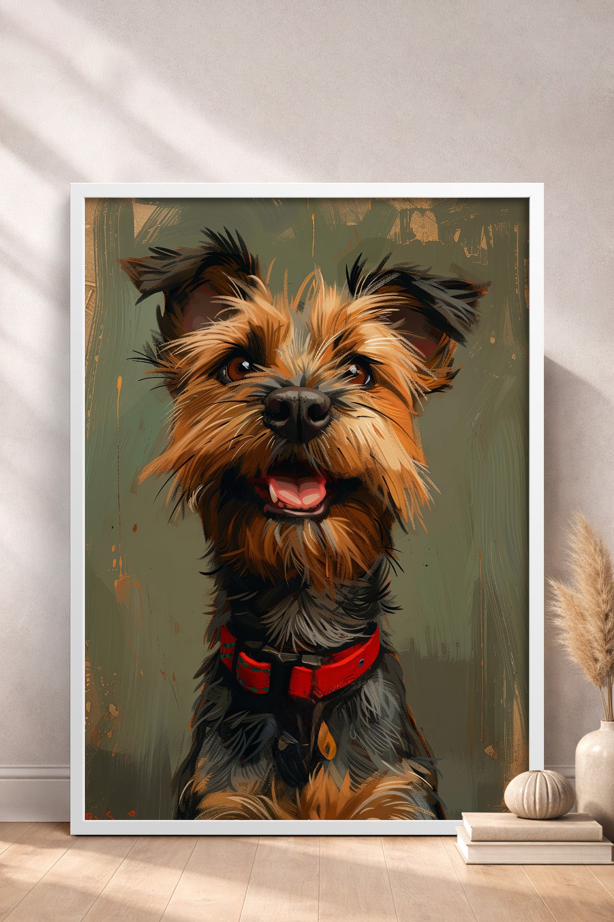 HOMEPACK Neşeli Terrier Tablo  BEK-8601