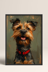 HOMEPACK Neşeli Terrier Tablo  BEK-8601