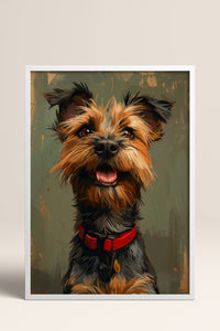 HOMEPACK Neşeli Terrier Tablo  BEK-8601