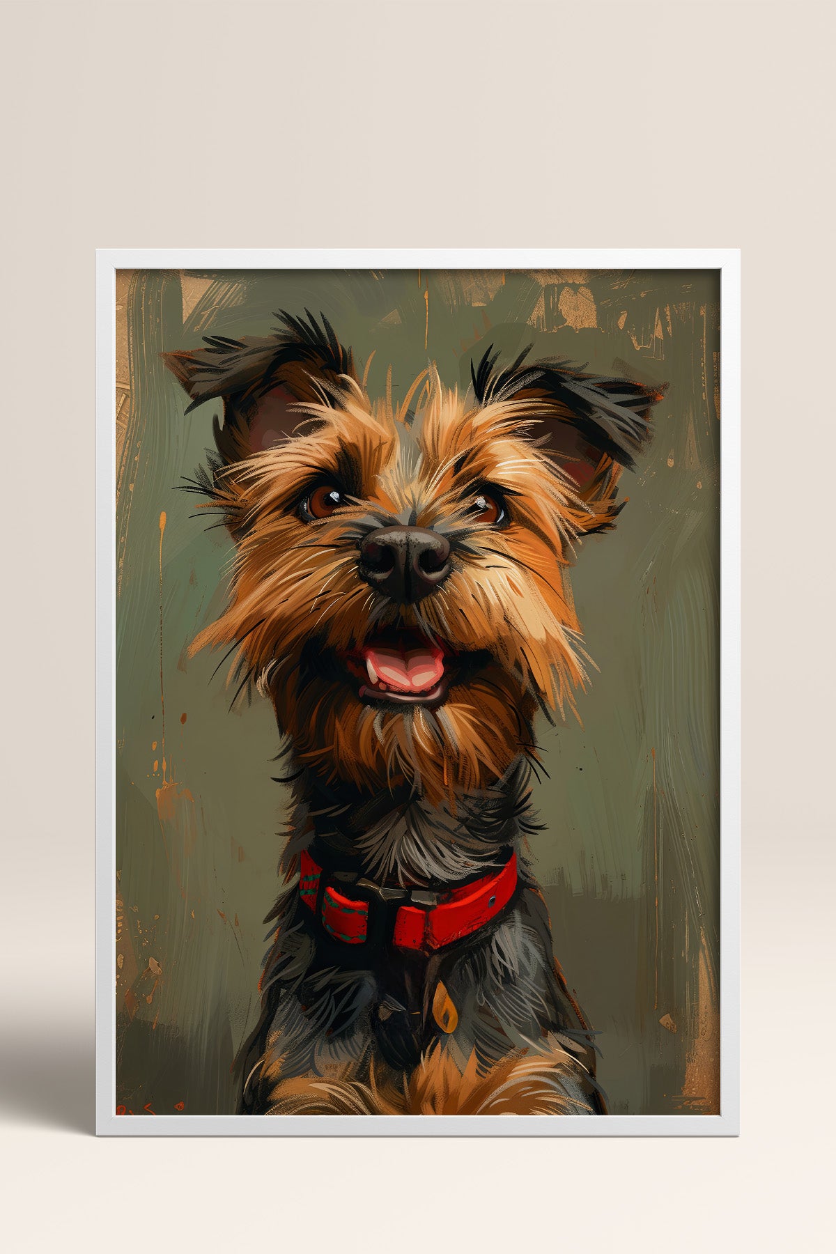 HOMEPACK Neşeli Terrier Tablo  BEK-8601