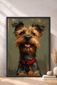 HOMEPACK Neşeli Terrier Tablo  BEK-8601