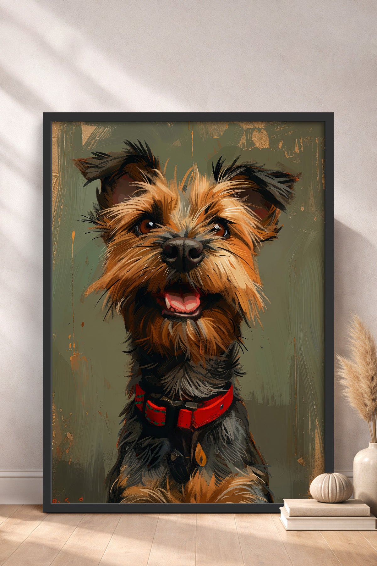 HOMEPACK Neşeli Terrier Tablo  BEK-8601