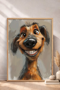 HOMEPACK Komik Burunlu Dachshund Tablo  BEK-8609