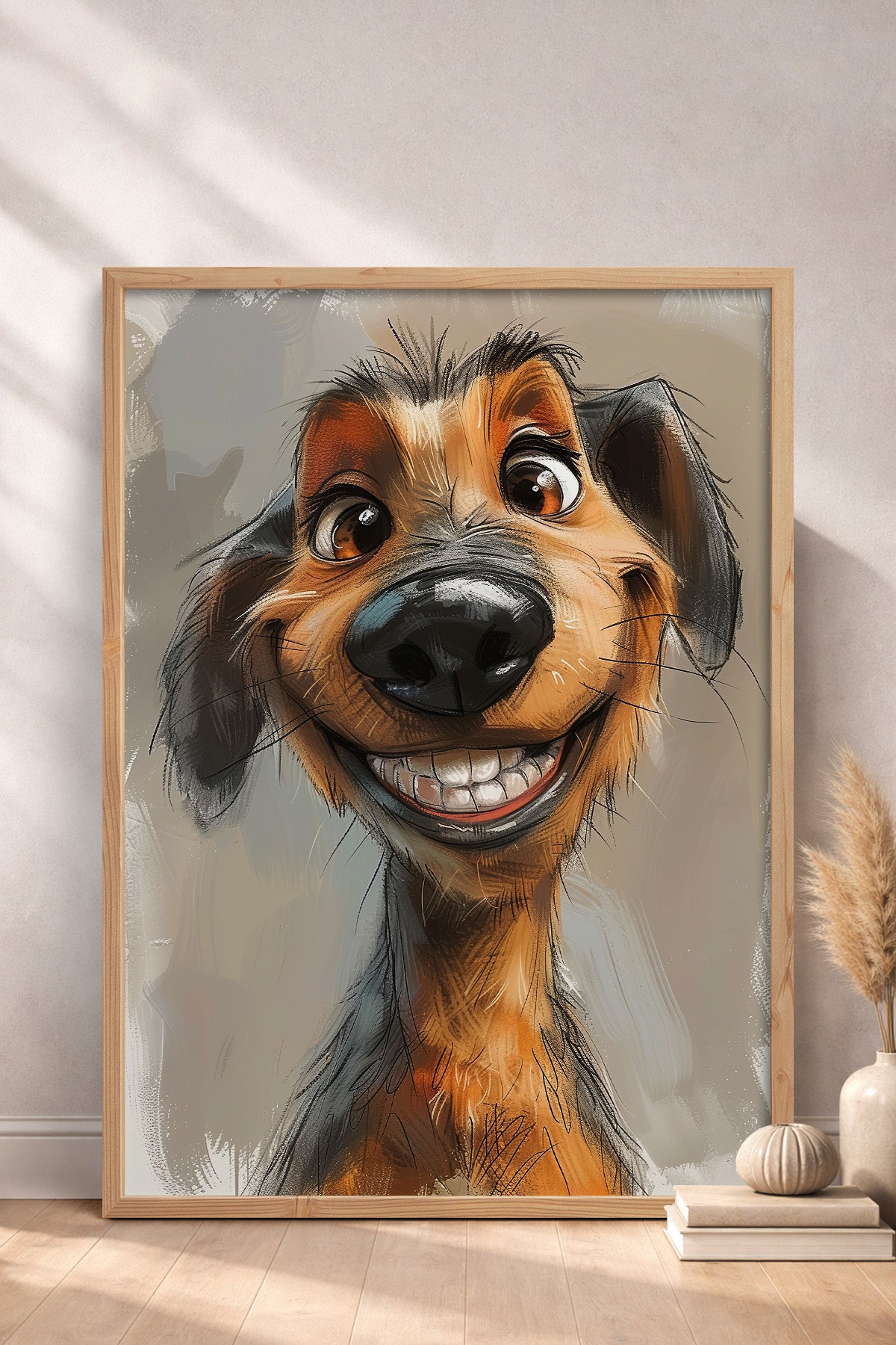 HOMEPACK Komik Burunlu Dachshund Tablo  BEK-8609