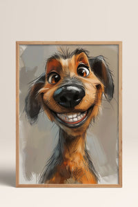HOMEPACK Komik Burunlu Dachshund Tablo  BEK-8609
