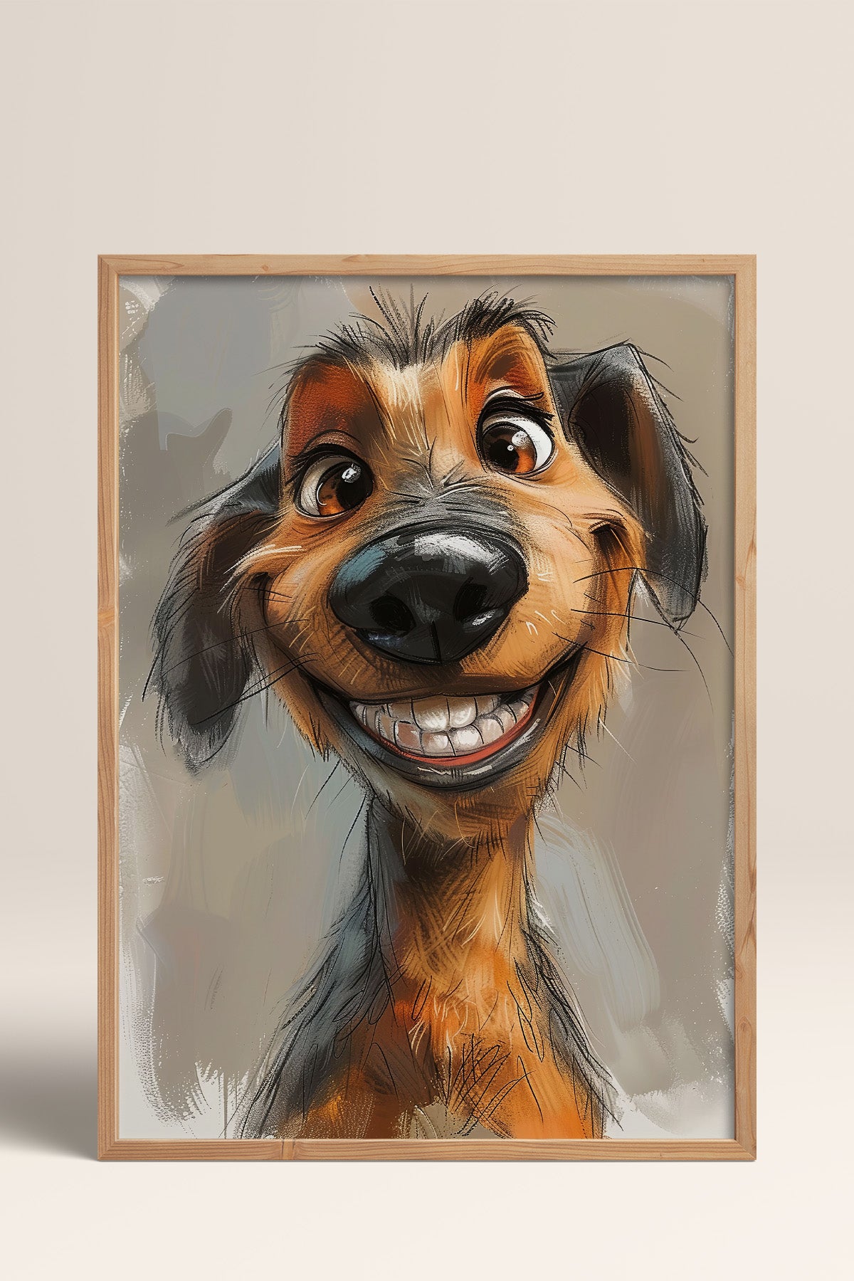 HOMEPACK Komik Burunlu Dachshund Tablo  BEK-8609