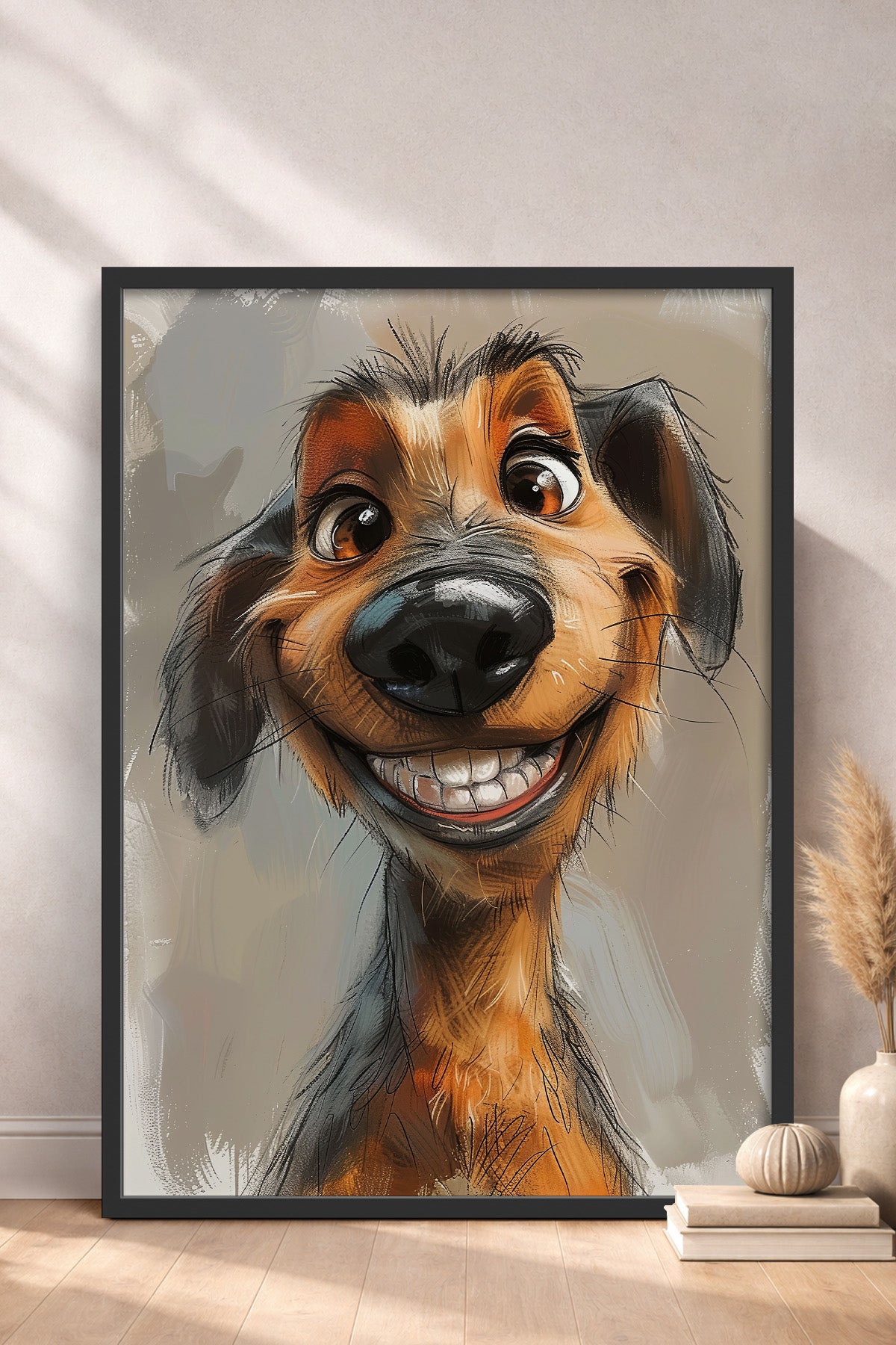 HOMEPACK Komik Burunlu Dachshund Tablo  BEK-8609