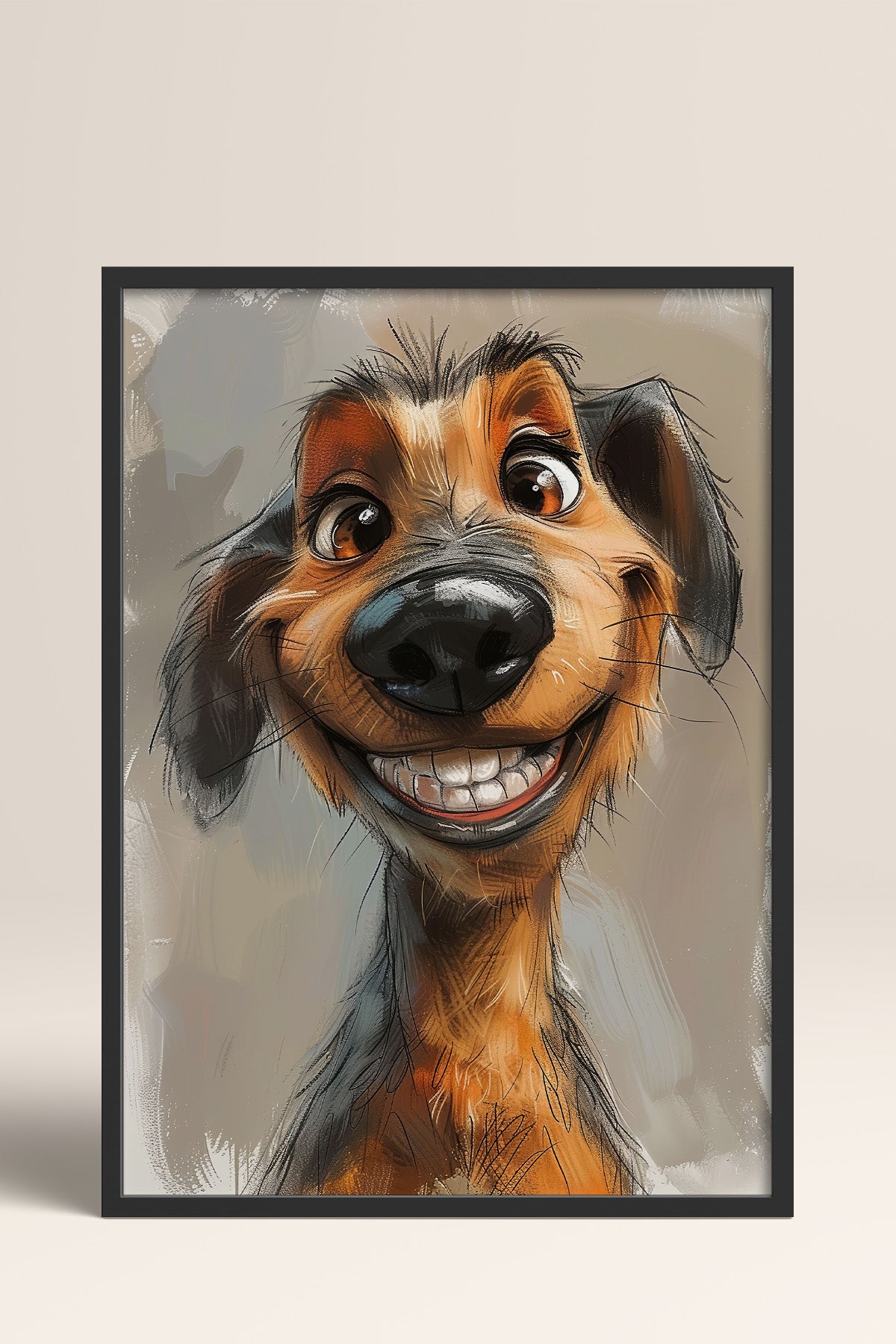 HOMEPACK Komik Burunlu Dachshund Tablo  BEK-8609