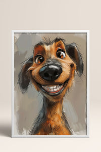 HOMEPACK Komik Burunlu Dachshund Tablo  BEK-8609
