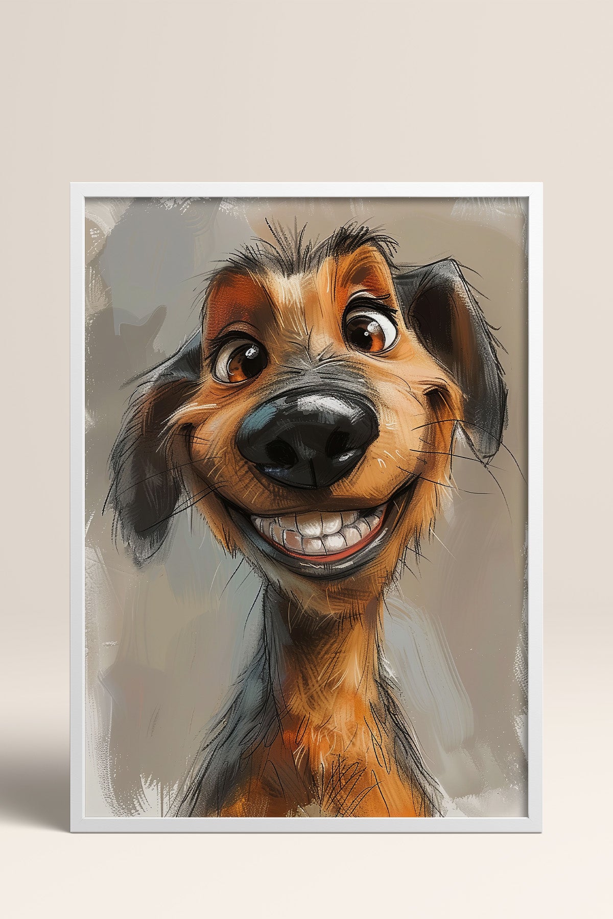 HOMEPACK Komik Burunlu Dachshund Tablo  BEK-8609