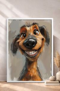 HOMEPACK Komik Burunlu Dachshund Tablo  BEK-8609