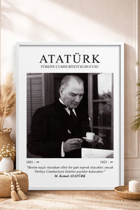 HOMEPACK Ahşap Çerçeveli Tablo Çerçeveli Poster Sanatsal Modern Duvar Dekoru ATA-01