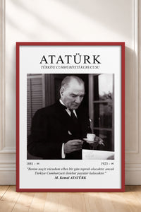 HOMEPACK Ahşap Çerçeveli Tablo Çerçeveli Poster Sanatsal Modern Duvar Dekoru ATA-01
