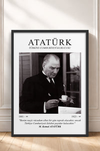 HOMEPACK Ahşap Çerçeveli Tablo Çerçeveli Poster Sanatsal Modern Duvar Dekoru ATA-01