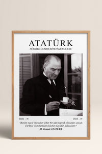 HOMEPACK Ahşap Çerçeveli Tablo Çerçeveli Poster Sanatsal Modern Duvar Dekoru ATA-01