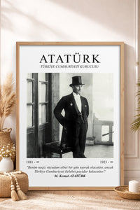 HOMEPACK Ahşap Çerçeveli Tablo Çerçeveli Poster Sanatsal Modern Duvar Dekoru ATA-02