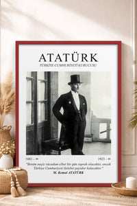 HOMEPACK Ahşap Çerçeveli Tablo Çerçeveli Poster Sanatsal Modern Duvar Dekoru ATA-02