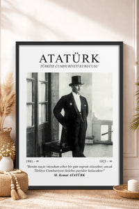 HOMEPACK Ahşap Çerçeveli Tablo Çerçeveli Poster Sanatsal Modern Duvar Dekoru ATA-02
