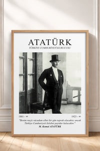 HOMEPACK Ahşap Çerçeveli Tablo Çerçeveli Poster Sanatsal Modern Duvar Dekoru ATA-02
