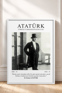 HOMEPACK Ahşap Çerçeveli Tablo Çerçeveli Poster Sanatsal Modern Duvar Dekoru ATA-02