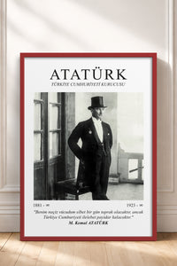 HOMEPACK Ahşap Çerçeveli Tablo Çerçeveli Poster Sanatsal Modern Duvar Dekoru ATA-02
