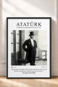 HOMEPACK Ahşap Çerçeveli Tablo Çerçeveli Poster Sanatsal Modern Duvar Dekoru ATA-02