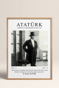 HOMEPACK Ahşap Çerçeveli Tablo Çerçeveli Poster Sanatsal Modern Duvar Dekoru ATA-02