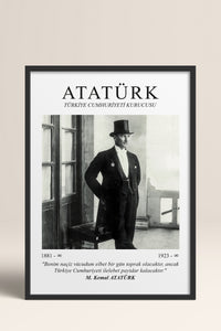 HOMEPACK Ahşap Çerçeveli Tablo Çerçeveli Poster Sanatsal Modern Duvar Dekoru ATA-02