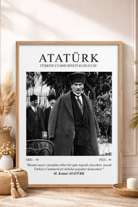HOMEPACK Ahşap Çerçeveli Tablo Çerçeveli Poster Sanatsal Modern Duvar Dekoru ATA-05