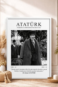 HOMEPACK Ahşap Çerçeveli Tablo Çerçeveli Poster Sanatsal Modern Duvar Dekoru ATA-05