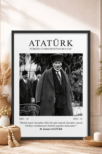HOMEPACK Ahşap Çerçeveli Tablo Çerçeveli Poster Sanatsal Modern Duvar Dekoru ATA-05