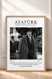 HOMEPACK Ahşap Çerçeveli Tablo Çerçeveli Poster Sanatsal Modern Duvar Dekoru ATA-05