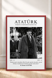 HOMEPACK Ahşap Çerçeveli Tablo Çerçeveli Poster Sanatsal Modern Duvar Dekoru ATA-05