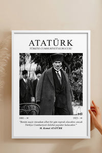HOMEPACK Ahşap Çerçeveli Tablo Çerçeveli Poster Sanatsal Modern Duvar Dekoru ATA-05