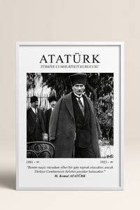 HOMEPACK Ahşap Çerçeveli Tablo Çerçeveli Poster Sanatsal Modern Duvar Dekoru ATA-05