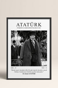 HOMEPACK Ahşap Çerçeveli Tablo Çerçeveli Poster Sanatsal Modern Duvar Dekoru ATA-05