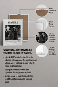 HOMEPACK Ahşap Çerçeveli Tablo Çerçeveli Poster Sanatsal Modern Duvar Dekoru ATA-05