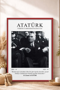 HOMEPACK Ahşap Çerçeveli Tablo Çerçeveli Poster Sanatsal Modern Duvar Dekoru ATA-06
