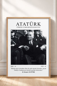 HOMEPACK Ahşap Çerçeveli Tablo Çerçeveli Poster Sanatsal Modern Duvar Dekoru ATA-06