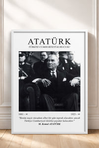 HOMEPACK Ahşap Çerçeveli Tablo Çerçeveli Poster Sanatsal Modern Duvar Dekoru ATA-06