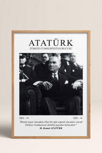 HOMEPACK Ahşap Çerçeveli Tablo Çerçeveli Poster Sanatsal Modern Duvar Dekoru ATA-06