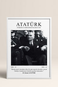 HOMEPACK Ahşap Çerçeveli Tablo Çerçeveli Poster Sanatsal Modern Duvar Dekoru ATA-06