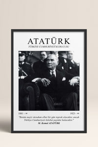 HOMEPACK Ahşap Çerçeveli Tablo Çerçeveli Poster Sanatsal Modern Duvar Dekoru ATA-06