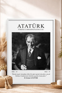 HOMEPACK Ahşap Çerçeveli Tablo Çerçeveli Poster Sanatsal Modern Duvar Dekoru ATA-07
