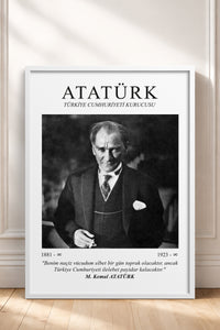 HOMEPACK Ahşap Çerçeveli Tablo Çerçeveli Poster Sanatsal Modern Duvar Dekoru ATA-07
