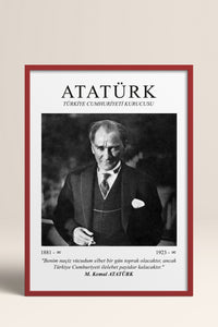 HOMEPACK Ahşap Çerçeveli Tablo Çerçeveli Poster Sanatsal Modern Duvar Dekoru ATA-07