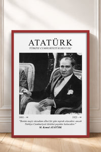 HOMEPACK Ahşap Çerçeveli Tablo Çerçeveli Poster Sanatsal Modern Duvar Dekoru ATA-08