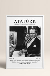 HOMEPACK Ahşap Çerçeveli Tablo Çerçeveli Poster Sanatsal Modern Duvar Dekoru ATA-08